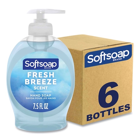 Softsoap Liquid Hand Soap Pumps, Fresh Breeze, 7.5 oz Pump Bottle, 6PK US04964A